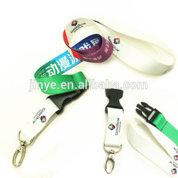 Courroie en nylon de Keychain de cou d&#39;impression de chaleur de logo fait sur commande